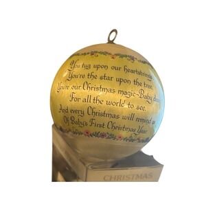 Vintage‎ 1979 Baby First Christmas Christmas traditions collectible ornament